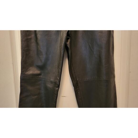 Hugo Buscati Collection Vintage Black Leather Pants Women's Size 8 - Picture 6 of 16